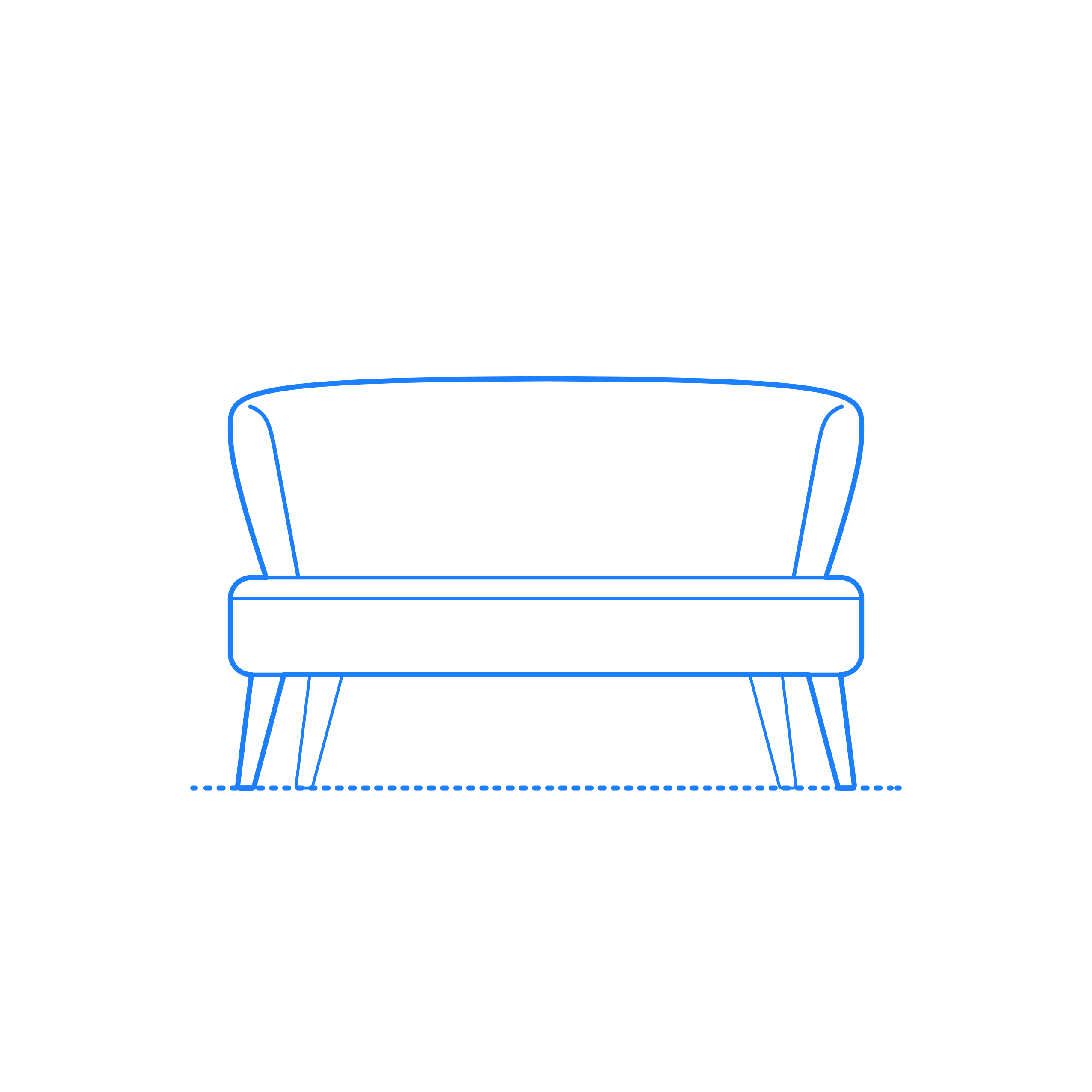 Furniture Settee Kaia Armless Settee Sketch Svg Vector Free Vectors